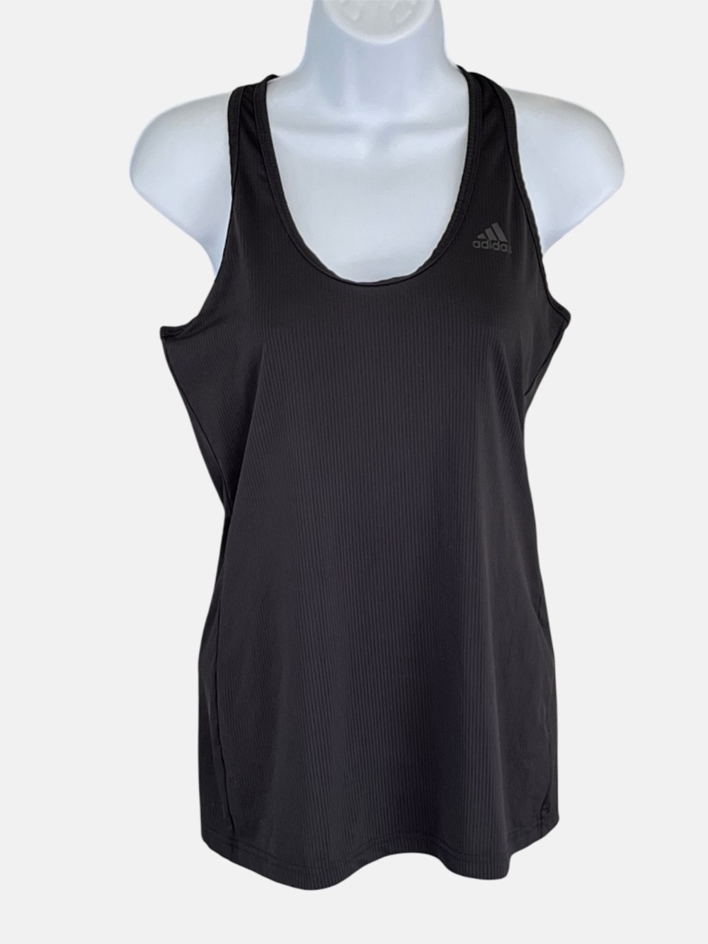 Adidas Climalite black ribbed tank top, size small, excellent condition!